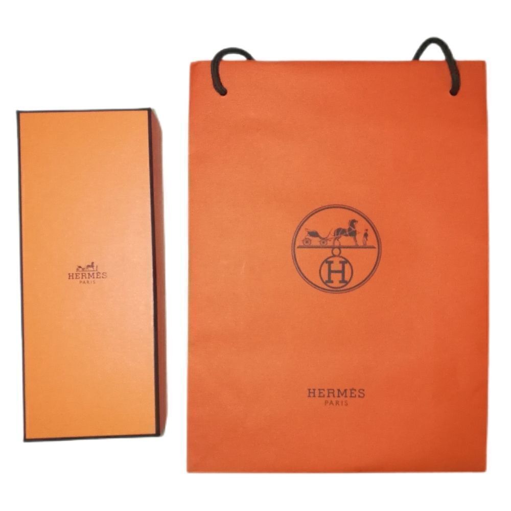HERMÈS Orange Gift Box & Paper Bag Bundle